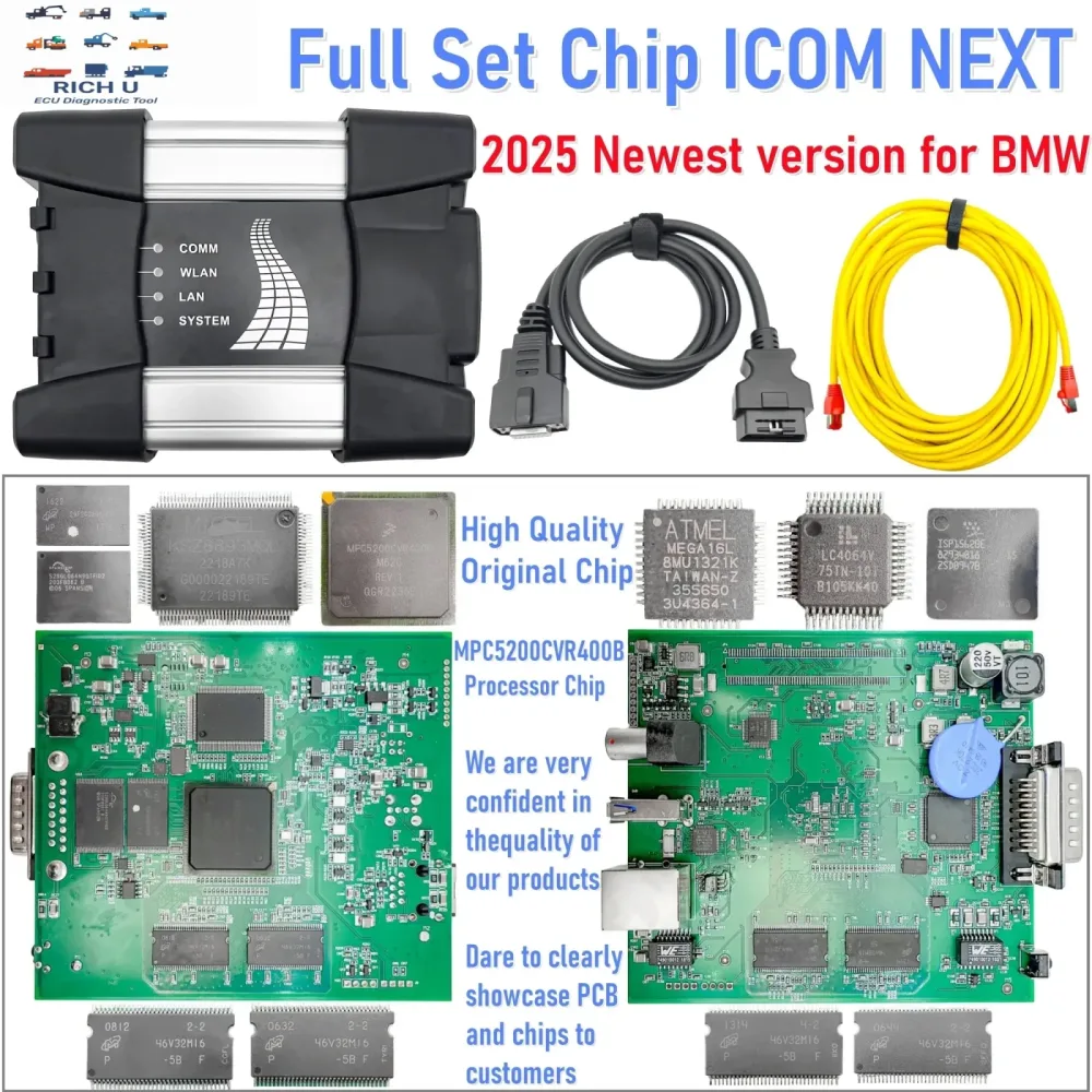 2026 Neuestes V153 ICOM NEXT Komplettset Chip-Ingenieur-Version für BMW Programmier- und Diagnose-Tool OBD-Set Ersatz für BMW ICOM