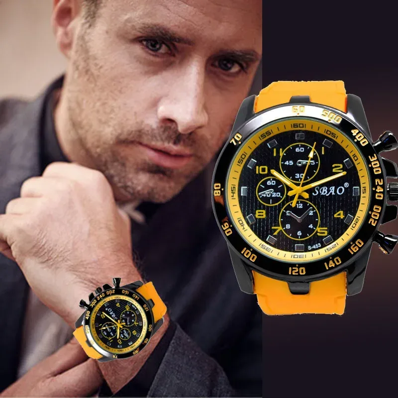 Top Luxus Marke Quarzuhr Männer Silikon Armband Militär Uhren 30 ATM Wasserdichte Armbanduhr Relogio Masculino 2024