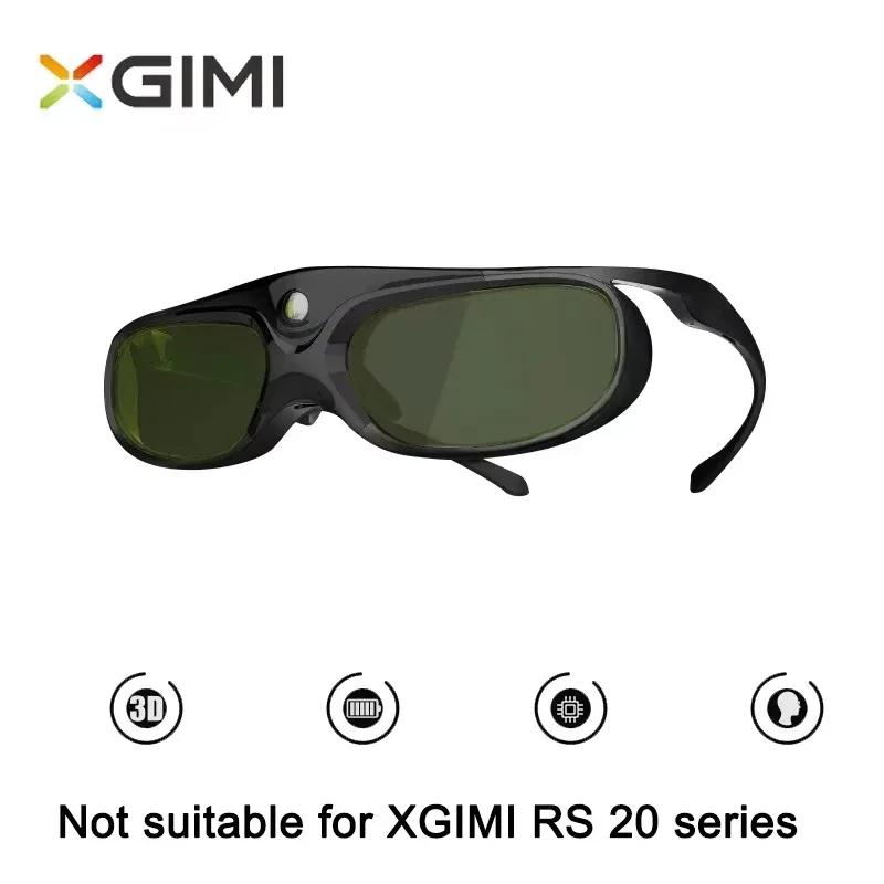 XGIMI Original 3D-Brille DLP-Link Active Shutter 3D-Brille für Changhong JMGO Formovie Projektorzubehör Eingebauter Akku