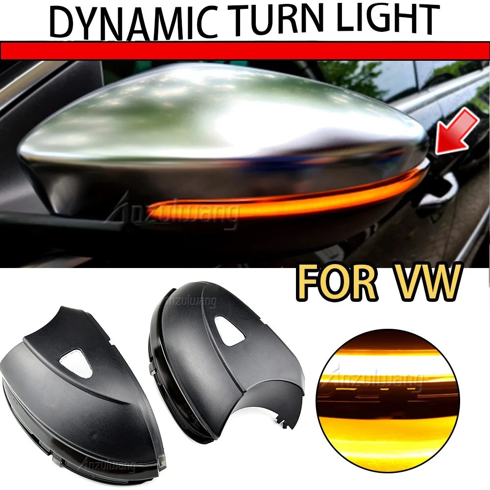 Für VW Passat B7 CC Scirocco MK3 Jetta MK6 EOS Käfer R LED Dynamische Blinker Blinker Sequentielle Seite Spiegel Anzeige Licht
