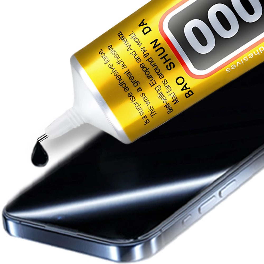 50 g wasserfester Kleber T7000 Schwarz Für die Reparatur von Handy-Rückabdeckungen-T-7000 Mehrzweckkleber, flüssig, schwarz