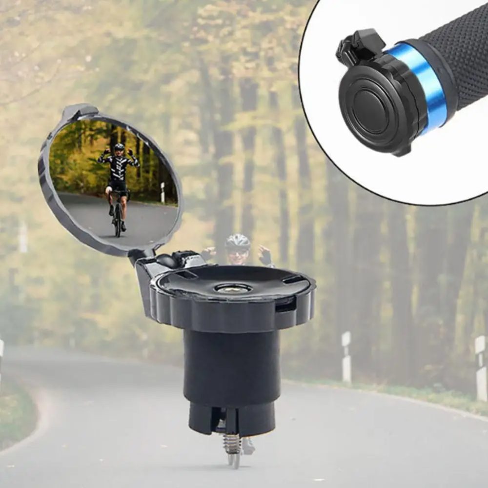 Radfahren Lenker Konvexen Spiegel HD Einstellbare Drehen Fahrrad Lenker Stecker Rückspiegel Für MTB Rennrad Zubehör