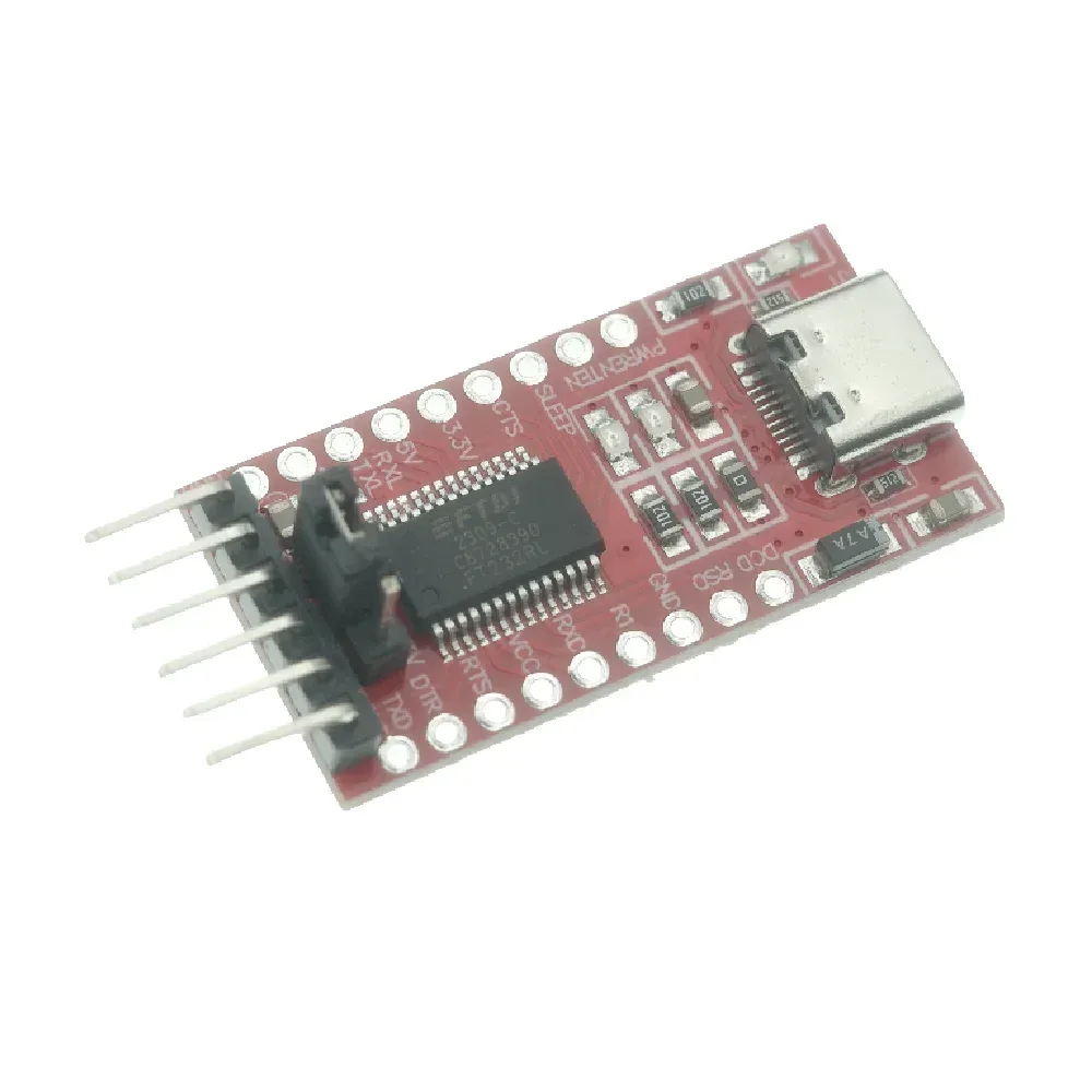 USB Typ-C zu TTL Serieller Adapter mit FT232RL Chip, 3,3V/5V Umschaltbare Spannung Serielle Platine für Elektronik-DIY & MCU-Programmierung
