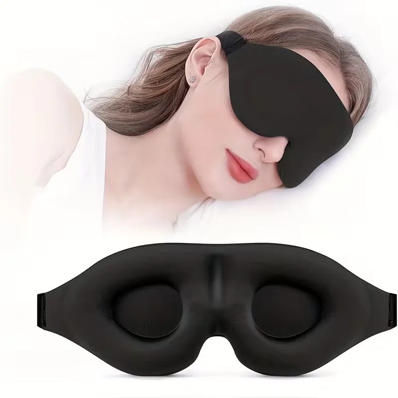 Superweiche 3D-Schlafmaske ? Weiche und bequeme Augenmaske, geeignet für Männer und Frauen für Reisen und den Heimgebrauch