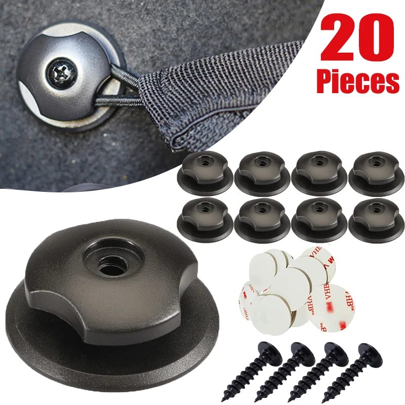 Auto Stamm Haken Organizer Zurück Hinten Fracht Montage Gepäck Net Befestigung Verschluss Hooker Auto Modifiziert mit Schraube Klebeband Kit