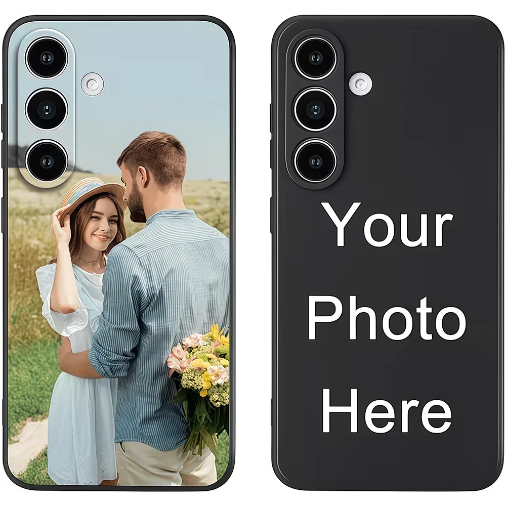 DIY Personalisierte Foto-Handyhülle für Samsung Galaxy S26 S25 S24 S23 S22 S21 S20 Plus FE Ultra A52 A53 A54 A55 A56 Weiche Rückseiten-Abdeckung