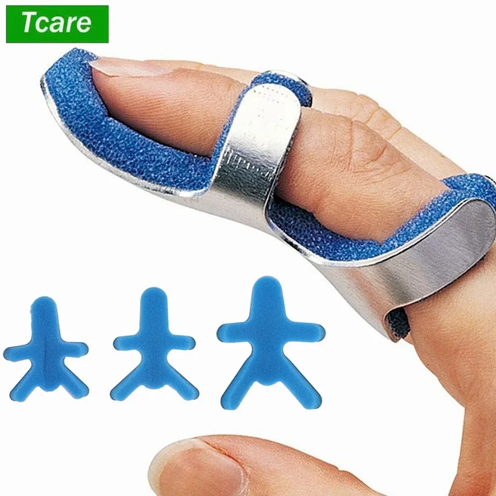 Tcare Medizinische Fingerschiene, Klammer, Frosch, Phalanx, Haltungskorrektur, Aluminium, Fingerschutz, Unterstützung für Erholung, Verletzungen, formbarer Gürtel