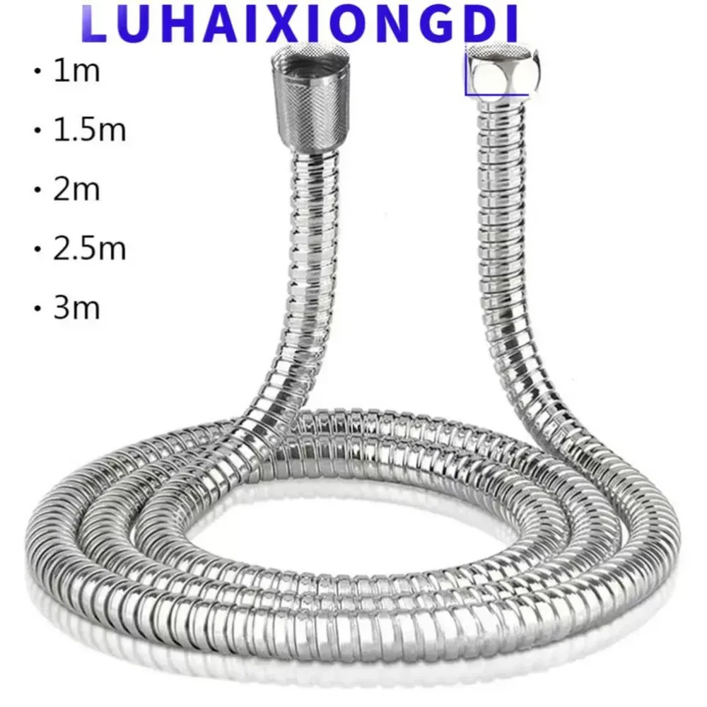 Flexibler Sanitärschlauch aus Edelstahl, Duschkopfrohr, flexibles Badezimmerrohr, 1?3 m, Badzubehör