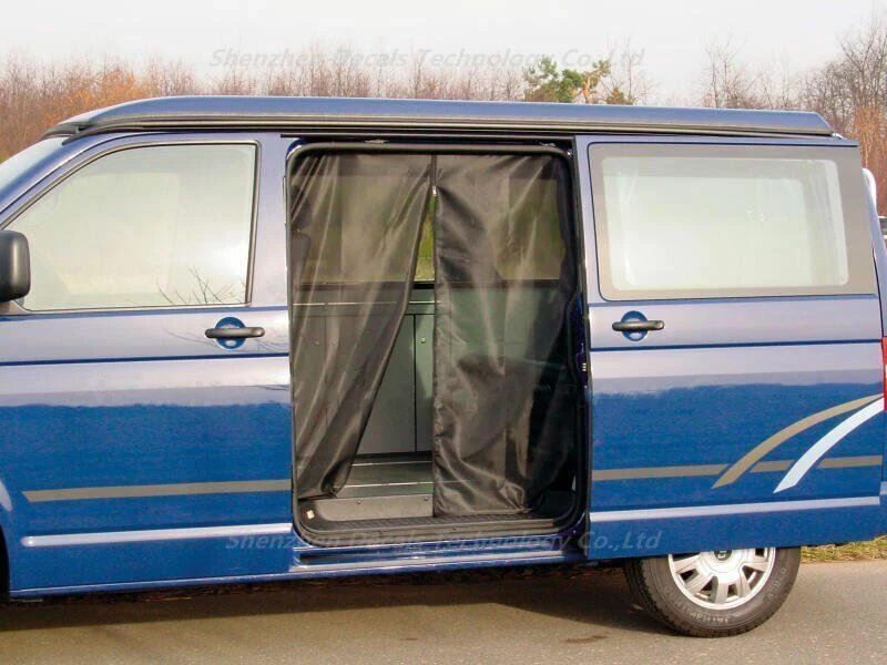 Für VW T5 T6 Schiebetür-Vorhang Magnetisches Moskitonetz Belüftungs-Fliegengitter Ultrafeines Anti-Mücken-Netz