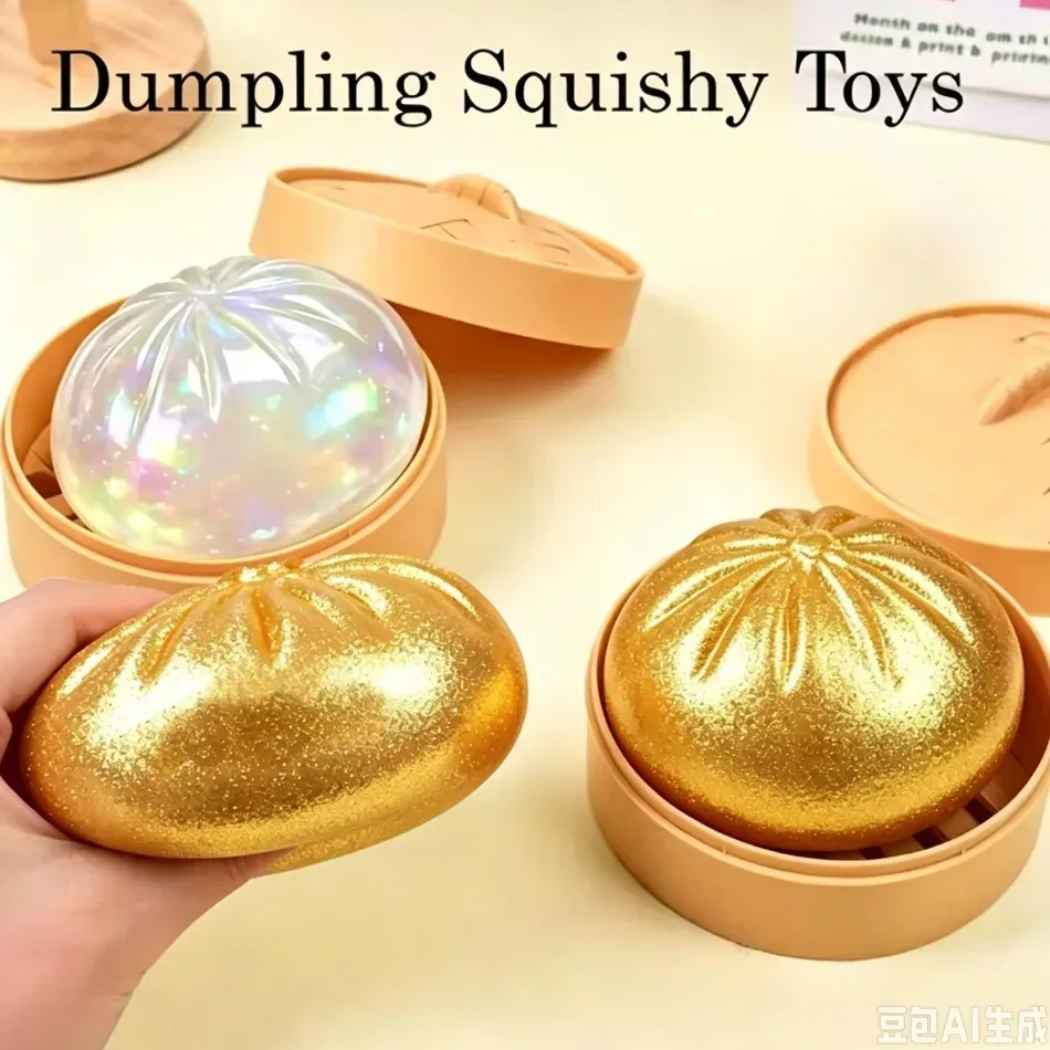 HOT Bunte Simulierte Dampfnudel Squishy Überraschungsbox 1-6 Stück mit Knödel-Sensorik-Quetschspielzeug zur Stresslinderung