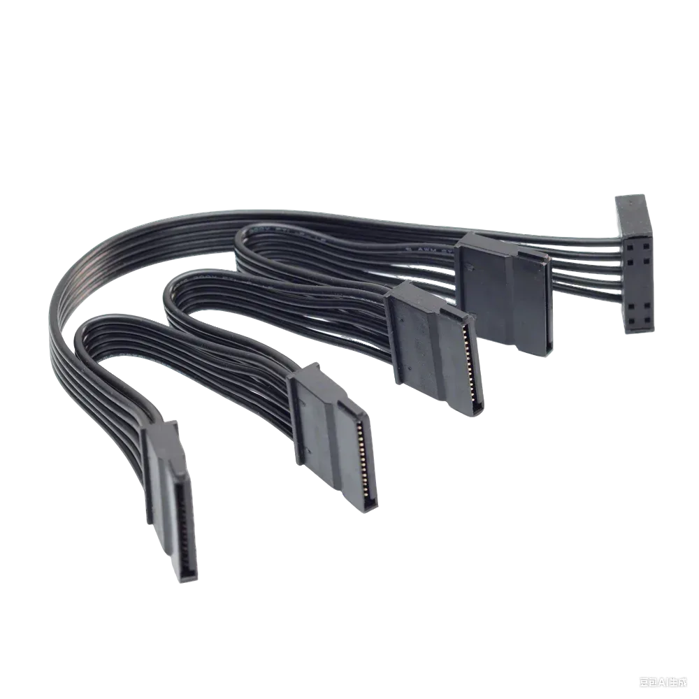 1 bis 4 Wege 15Pin Sata Netzteil Stecker auf Buchse Verlängerungskabel Splitter für HDD SSD Bay PC Server SATA Port Multiplikator