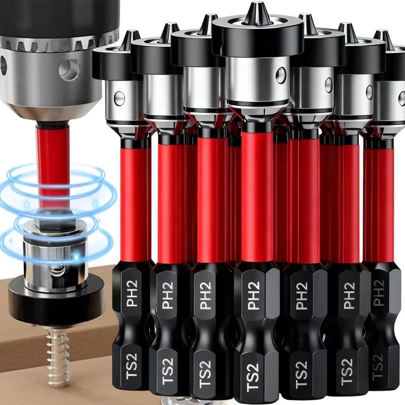 Magnetische Positionierung Schraubendreher Bits S2 Trockenbau Schraube für Gipskarton Gipskarton Ortung Bit Charge Kopf Bohren Werkzeuge