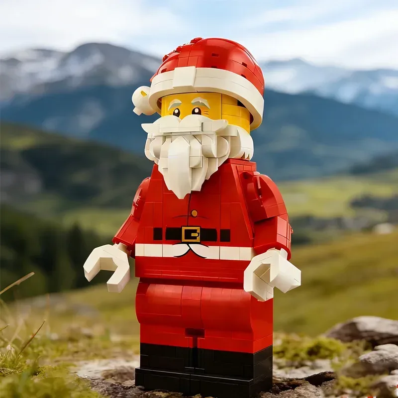 761-teiliges Weihnachtsmann-Minifiguren-Baustein-Set, Puzzle-Modell, beliebtes Weihnachtsspielzeug, maßstabsgetreue Geburtstags- und Weihnachtsgeschenke für Freunde