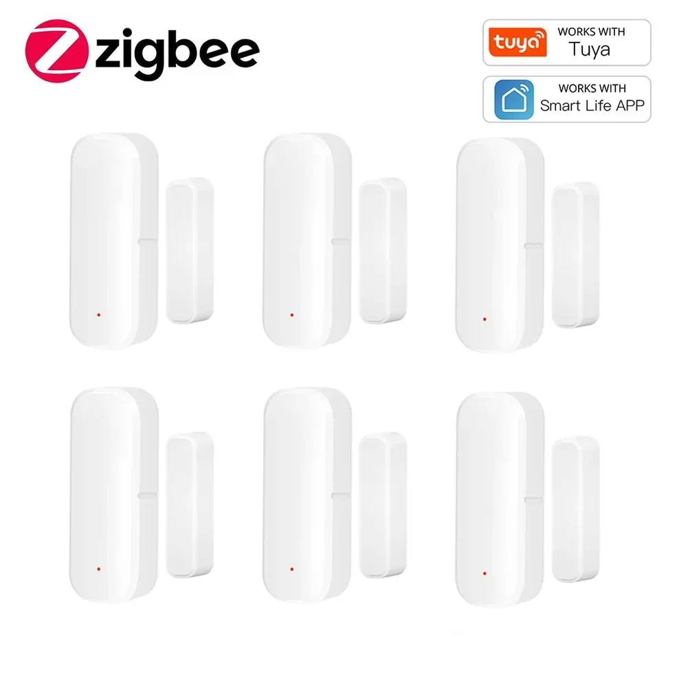 Zigbee-Türsensor, Fensterkontaktsensor, Detektor für offene und geschlossene Fenster, Smart-Home-Alarm, Sicherheitsschutz, funktioniert mit Tuya Hub Smart Life