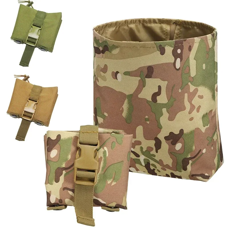Neue Molle Folding Dump Drop Magazin Tasche Outdoor Camping Jagd Zubehör EDC Faltbare Recovery Mag Holster Taille Tasche