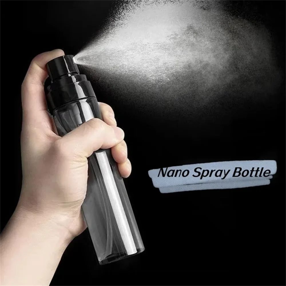 Ultrafeine Sprühflasche mit Nebel, nachfüllbar, Reisegröße für Hautpflege, Alkoholreinigung, Gesicht, tragbares Auslösesprayer, leere Flasche