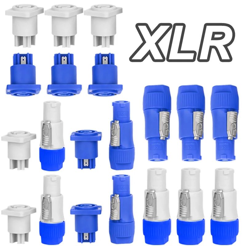 10Pcs 20A Power Stecker 3Pin XLR Stecker Stecker Buchse Powercon Adapter NAC3FCA NAC3MPA NAC3FCB