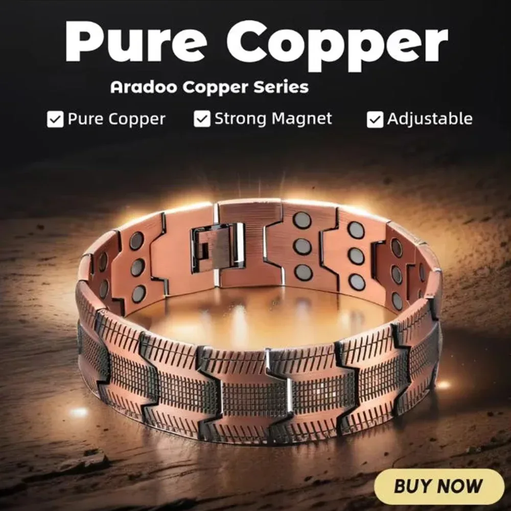 Magnetisches Armband für Herren, 3500 Gauss, 3-fach stärker, Magnettherapie-Verbindungsarmbänder, bestes Weihnachtsschmuckgeschenk