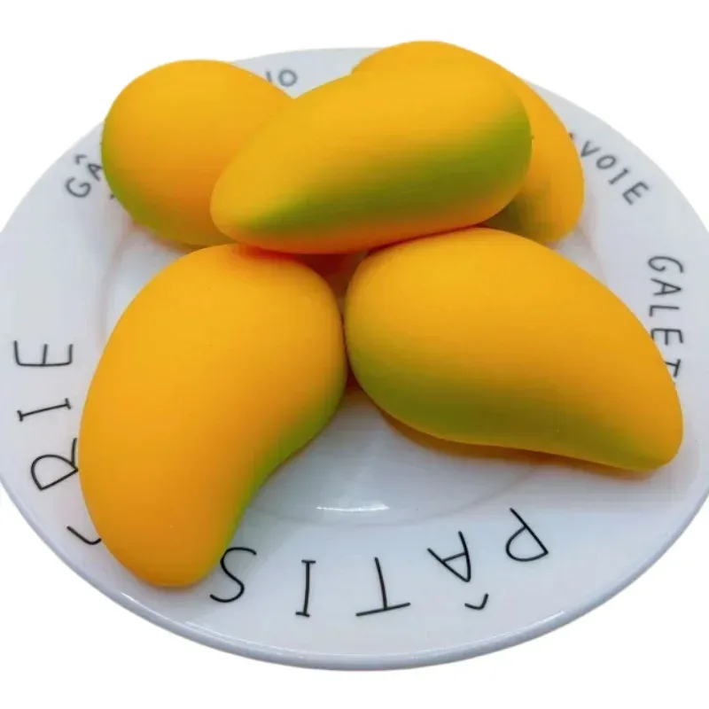 Stressabbau-Spielzeug Mango Squishy Ball Super Slow Rebound Dekompression Fidget Butter Toy Angstlinderung