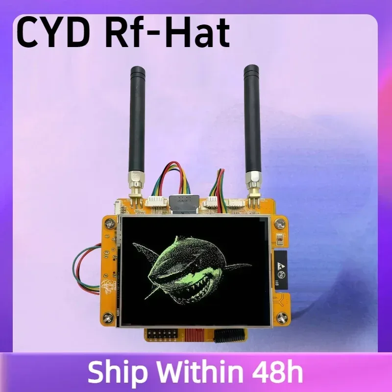 NM-RF-Hat Companion Hat Multi-Band RF für CYD Bruce ESP32-2432S028 IR TX/RX NRF24 PN532 CC1101 433M OOK Power Management TF-Slot