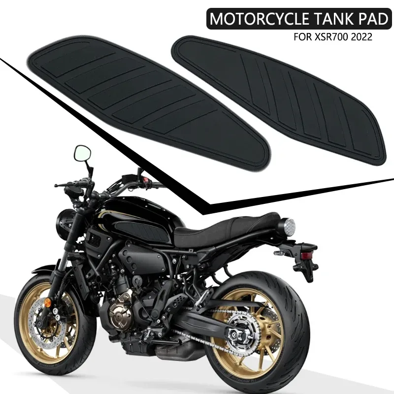 XSR 700 Schwarz Tank Seite Traktion Pads Knie Anti Slip Aufkleber Aufkleber Aufkleber Für Yamaha XSR 700 2022 Motorrad
