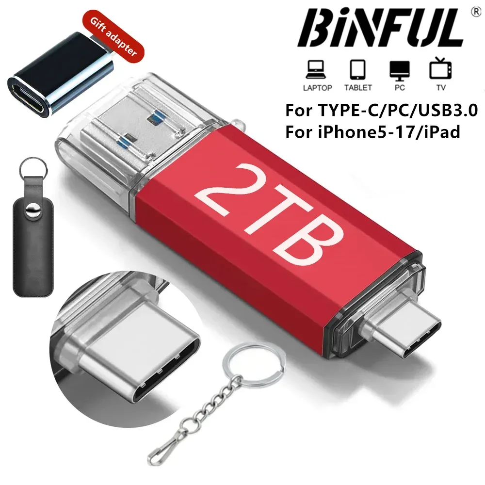 512G USB-Flash-Laufwerk Photostick High-Speed-Sticks Externer Speicher Pen Drive für Telefon iPhone Android PC Kopieren von Fotos Videos Dateien