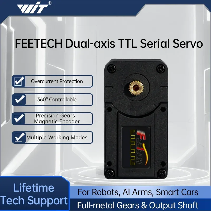 Feetech STS3215 Servo 7,4V 12V 20KG 30KG 360° °   Magnetische Kodierungs-Feedback-Seriellbus-TTL-Servo für SO-ARM100 Roboterarm DIY Progra