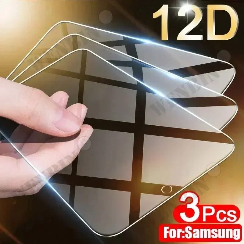 3 Stück gehärtetes Glas für Samsung S26 S25 S24 S23 S22 Ultra Plus A57 A56 A37 A36 A17 A16 Displayschutzfolie Vollschutzglas