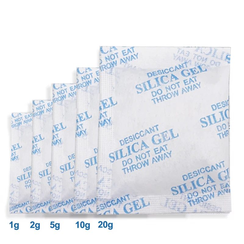 2/5/10/20g Packung Ungiftiges Silikagel Trockenmittel Feuchtigkeitsabsorber für Küche, Zimmer und Wohnbereich