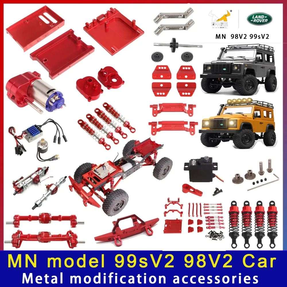 MN 99sV2 98V2 1/12 Ferngesteuertes Auto NEU 2024 Kletterauto Metallchassis Upgrade- und Modifikationszubehör
