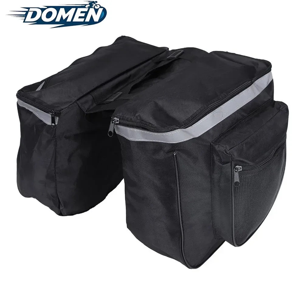 DOMEN Fahrrad-Gepäckträgertasche Große Kapazität Wasserdichte Doppelseitige Packtasche Fahrrad-Hecktasche Fahrradzubehör