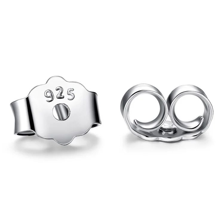 20 Teile/satz Metall S925 Silber Farbe Ohrring Rücken Haken Stopper Ohr Beitrag Nuts Zubehör für, Der Stud Ohrringe Diy Großhandel