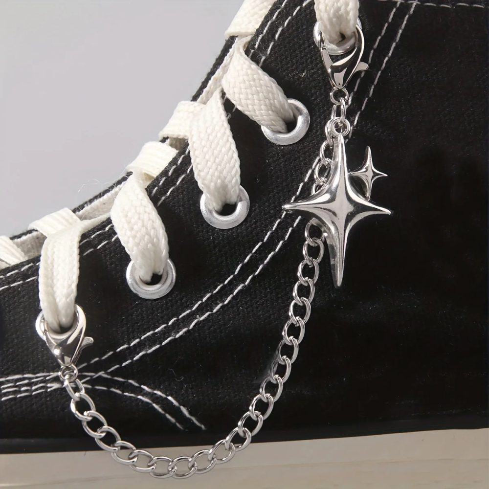 2 Stück Sternanhänger für Schuhketten, dekorative Accessoires für Schuhe und Stiefel, geeignet als Geburtstags- oder Weihnachtsgeschenke
