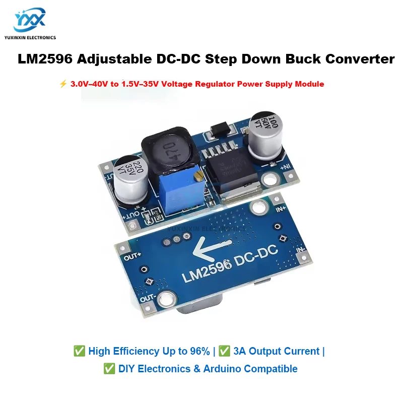 1/3/5/10PCS LM2596 Einstellbare DC zu DC Step Down Buck Converter Modul 3,0-40V zu 1,5-35V Netzteil Spannung Regler für DIY