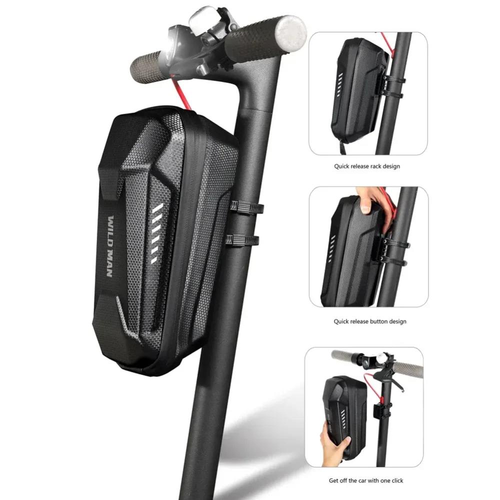4-2l Wild Man Elektro roller Front Aufbewahrung tasche Hartsc halen tasche große Kapazität wasserdichte Skateboard Hänge tasche für m365 Pro