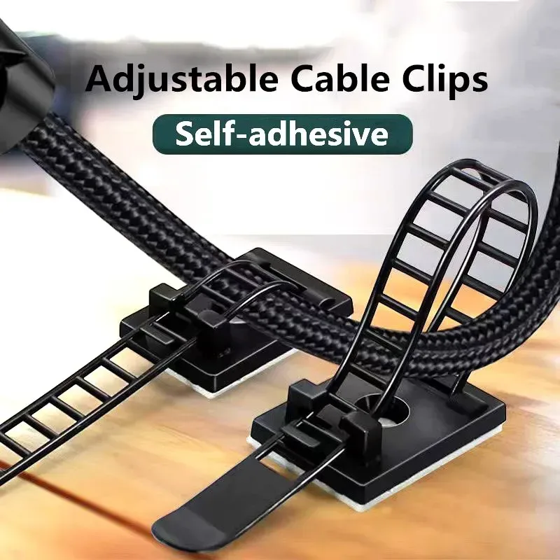 Einstellbare Kabel Organizer Draht Wickler Clip Kopfhörer Halter Selbstklebende Maus Tastatur Kabel Management USB Ladegerät Schutz