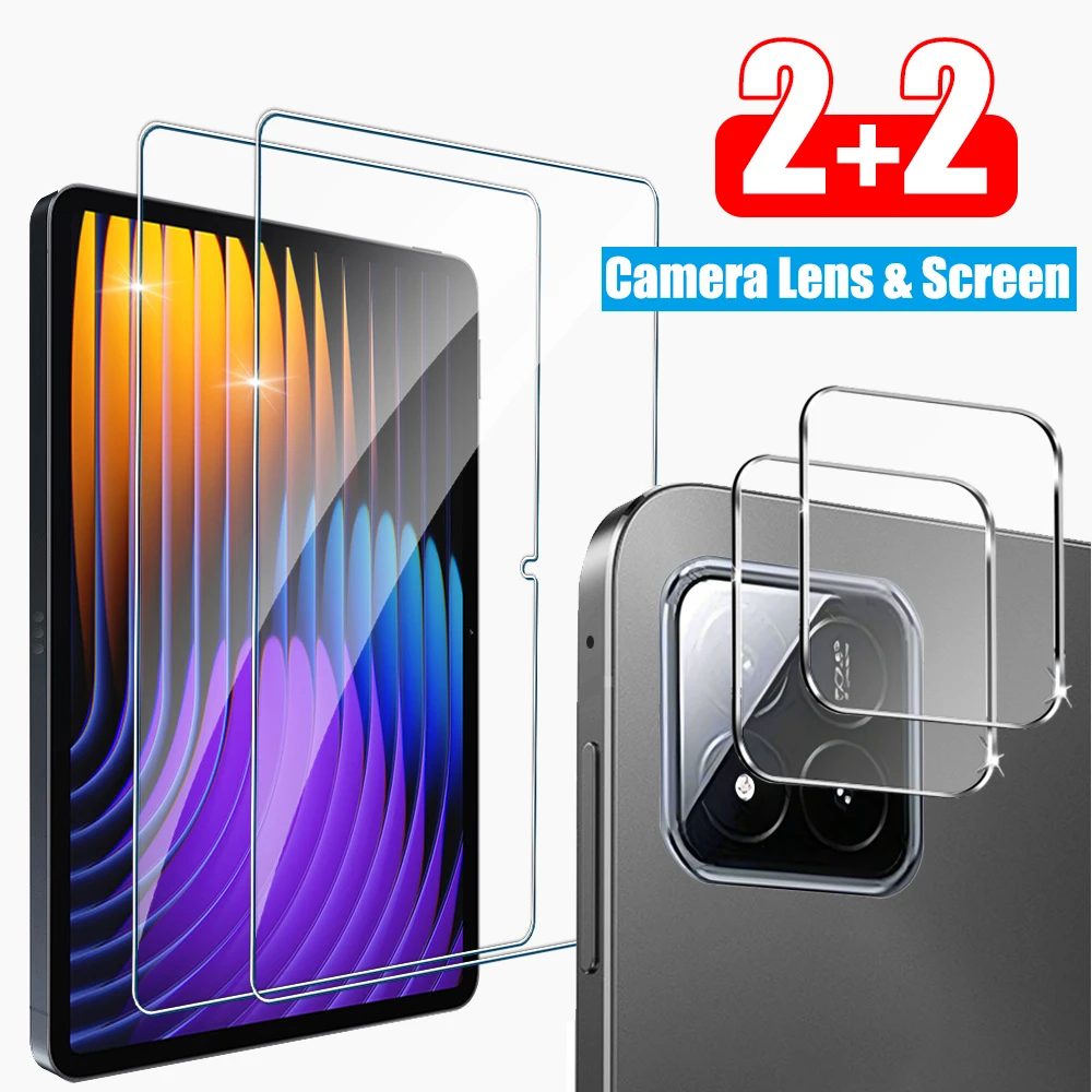 2 stücke Für Xiaomi Pad 7 Pro 11,2 6 6s Pro 12,4 Screen Protector Gehärtetem Glas Für Mi Pad 7 Pro 6 6s Schutz Film Zubehör