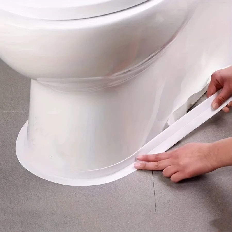 3,2 m Bad-Dichtungsband, selbstklebendes PVC, ölbeständig, für Küchenspüle, Kante, Eckwandaufkleber, wasserdichtes WC-Dichtungsstreifenband