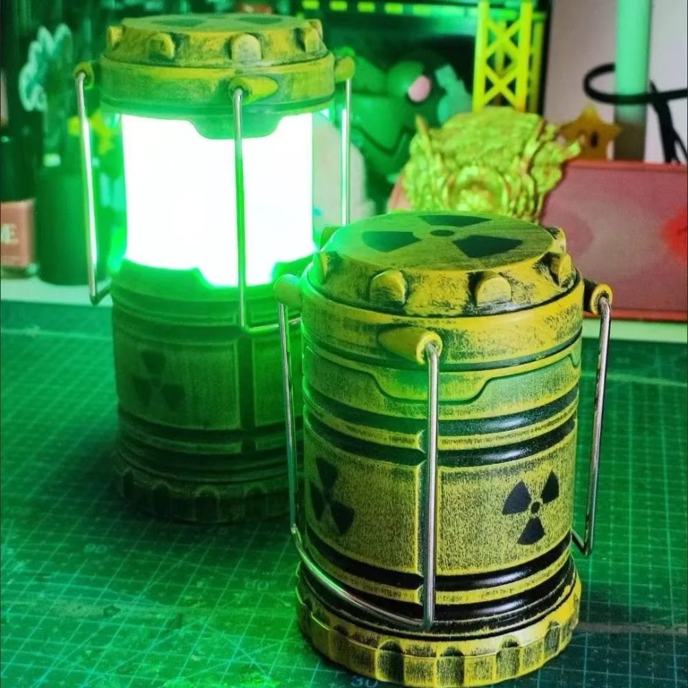 Mini-Nuklearreaktor-Nachtlicht als Laterne, Geschenk, Neuartige Lampe für Paare, Ausgefallene Schlafzimmerdekoration, Leuchtende Party-Deko