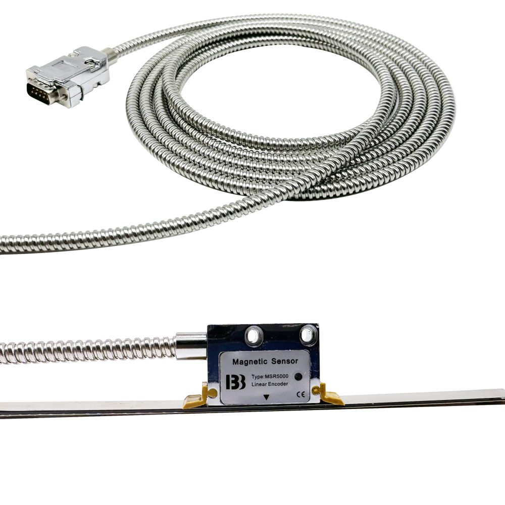 Hochpräziser Fräsdrehmaschinenschleifer DRO Magnetwaage 5V 0,005mm Magnetischer Lineargeber für SINO HYMSEANN Alle digitalen Anzeige