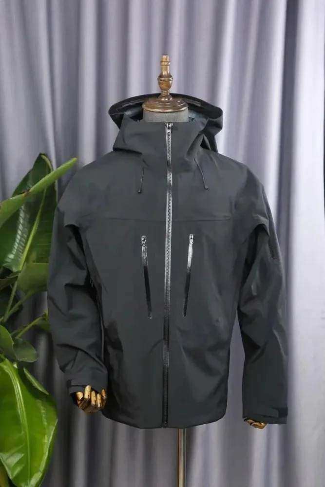 ARC SV Stickerei Vogel-Logo Dreischichtige Herren- und Damen-Campingjacke Outdoor Wasserdichte Windjacke Wander- und Skijacken Unisex