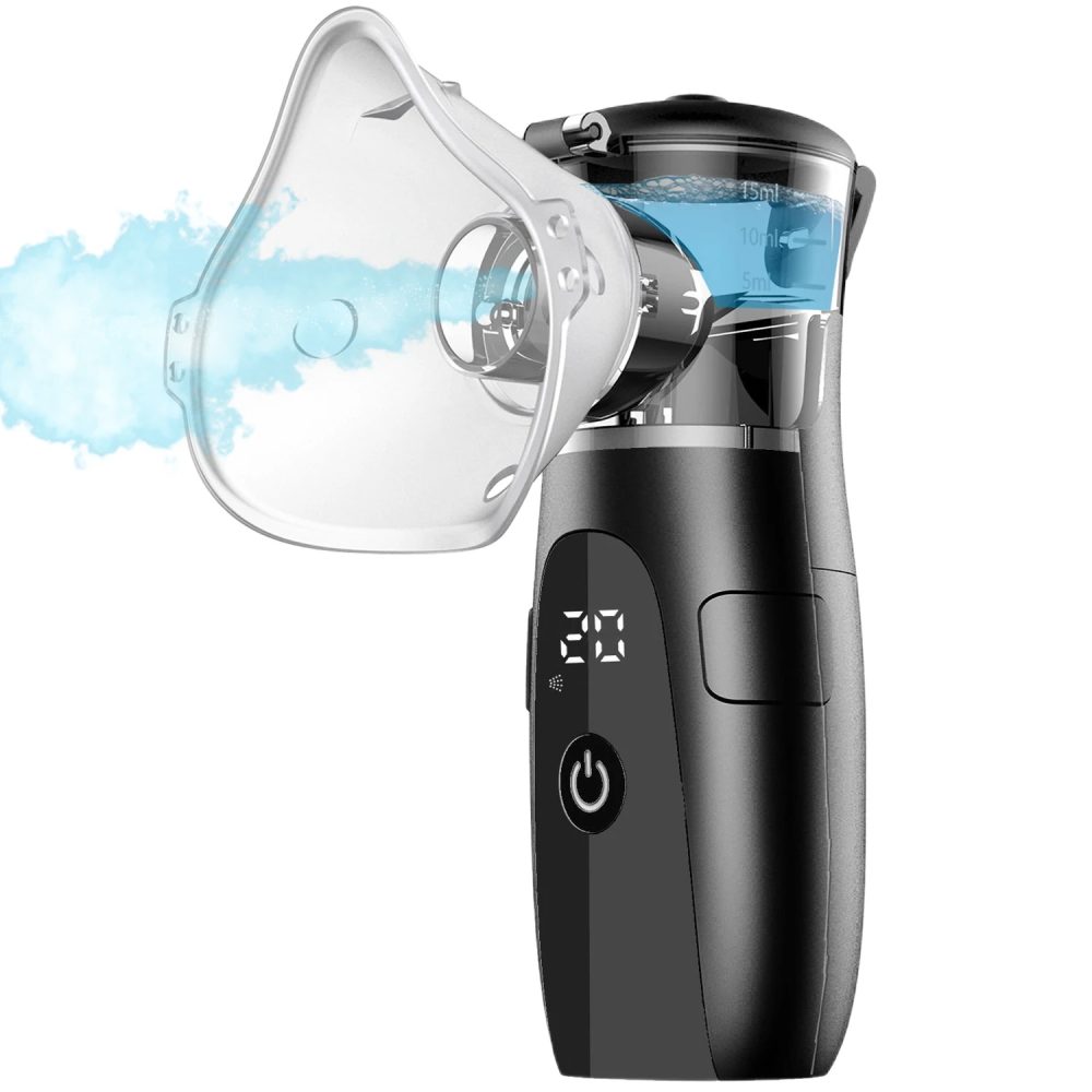Mesh-Vernebler, medizinischer, leiser Vernebler, Hustenkompressor für Kinder und Erwachsene, maskierter Asthma-Inhalator, tragbarer Luftbefeuchter