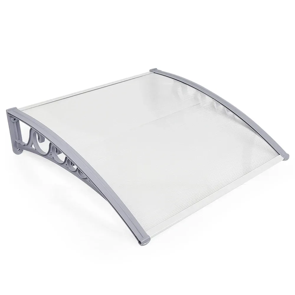 Eingangstür-Vordach, Schutzdach gegen Regen und UV-Strahlen, Aluminium-Vordach für Terrasse, Balkon, Patio