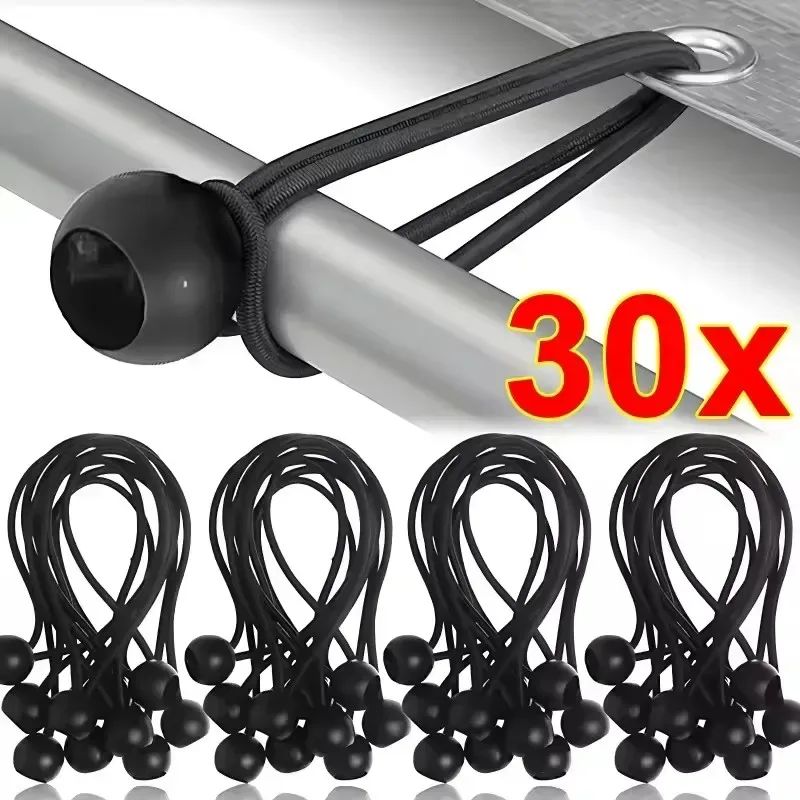 Elastische Outdoor-Ballseil-Bungee-Seile, tragbare Zeltbefestigung, Planen-, Markisen- und Überdachungs-Hochleistungs-Zeltbinder für Unterstände und Ladung