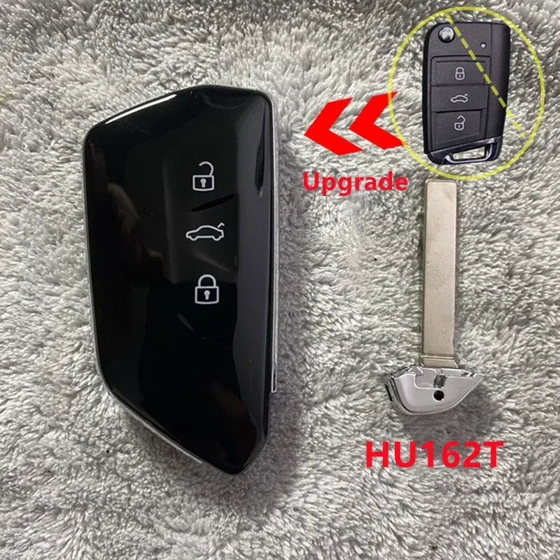 Upgrade Auto Schlüssel Shell für VW für Volkswagen Golf MK8 Polo Tuguan für Skoda Superb Octavia SEAT MQB Flip Upgrade Karte HU66 HU162T