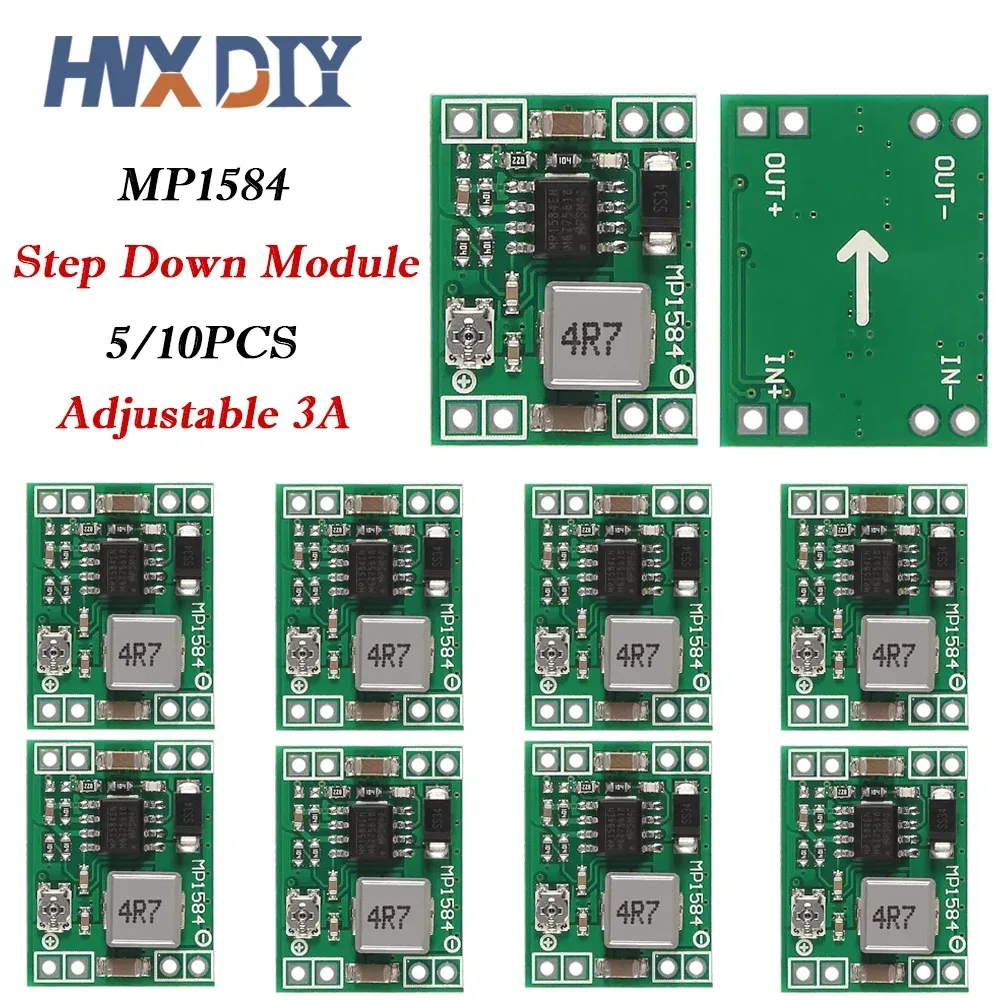 5/10 stücke MP1584EN Einstellbare 3A DC-DC Konverter Step Down Spannung Regler Modul Ersetzen LM2596s MP1584 DC DC Buck Board