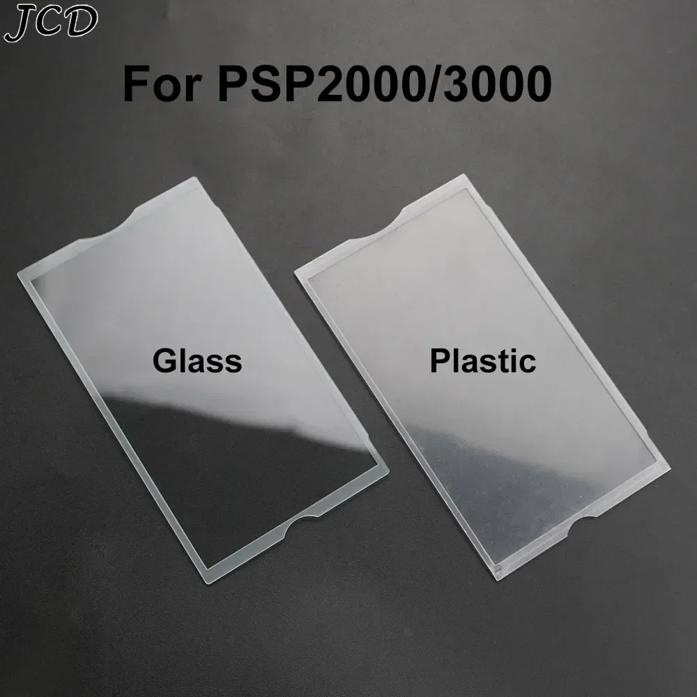 JCD Für PSP 2000 3000 PSP 2000 Spielkonsole Kunststoff Glas Bildschirm Objektiv Display Panel Abdeckung Transparent Rahmen Klar Spiegel Abdeckung