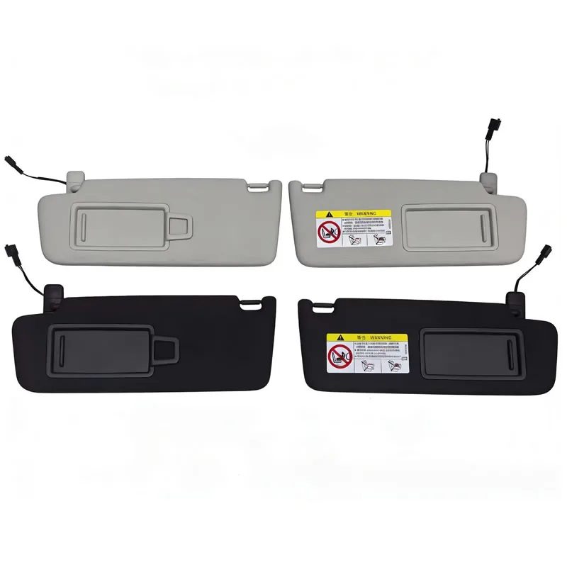 Für VW Golf 5 2003-2008 Golf 6 2009-2014 Passat B6 B7 Schwarz Grau Vorderer Sonnenschutz mit Schminkspiegel Sonnenschirm