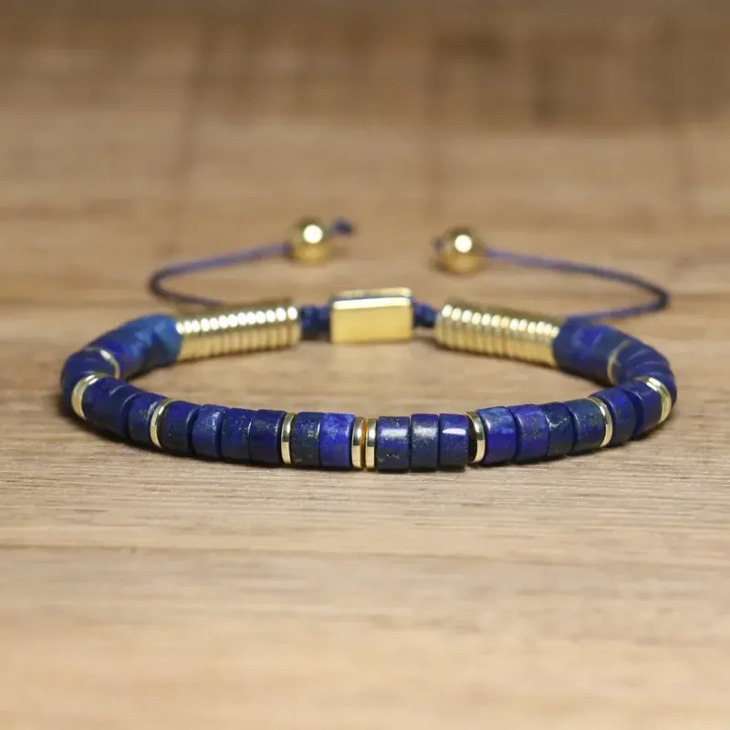 Stapelbares Boho-Armband-Bundle aus Stein: Tigerauge, Lapis, Rauchquarz, verstellbarer veganer Schmuck. Heile Sie die Seele und stärkt das Selbstvertrauen