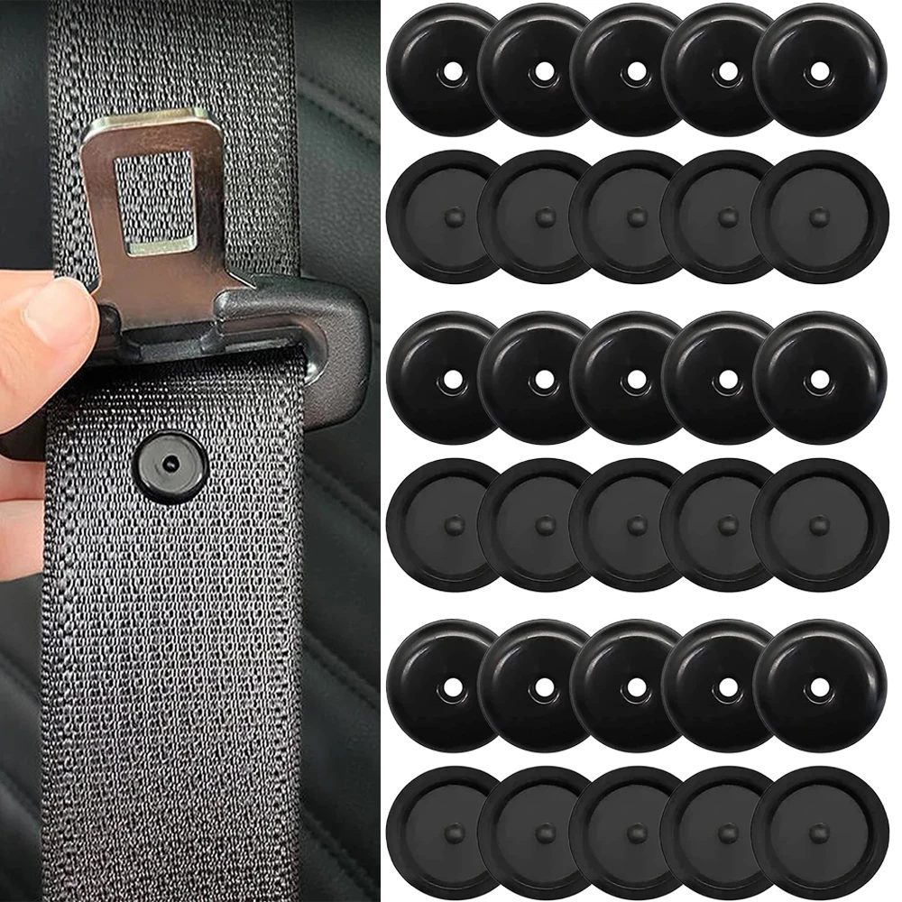 10 PCS Auto Sicherheitsgurt Schnalle Auto Sitz Gürtel Stop Taste Clips Sicherheitsgurt Teller Verschluss Retainer Niet Stud Clips Großhandel